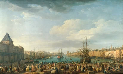 Der Hafen von Marseille im 18. Jahrhundert