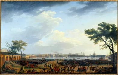 Ansicht des Hafens von Toulon und der Arsenal