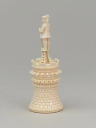 Weißer Turm, Schachfigur, Indien