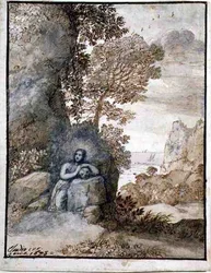 Landschaft mit der Magdalena
