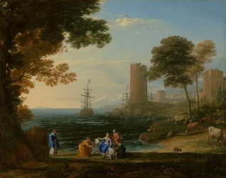 Küstenansicht mit der Entführung Europas, ca. 1645