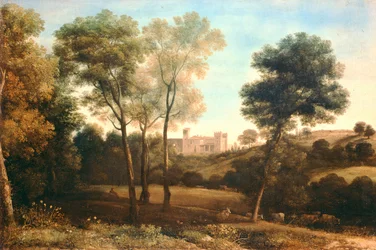 Landschaft mit Schloss