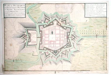 Plan von Saarlouis, aus Traite de Fortifications