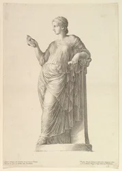 Antike Statue der Muse Thalia, 1669