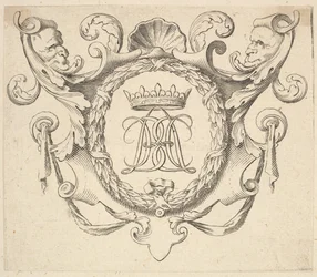 Monogramm gekrönt