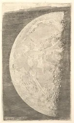 Der Mond im letzten Viertel