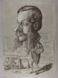 Karikatur von Léon Manchon, ca. 1858