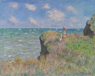 Spaziergang auf den Klippen bei Pourville, 1882.