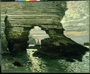 Klippe bei Etretat, ca. 1868-69