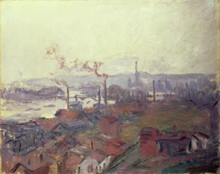 Gesamtansicht von Rouen vom Ufer der St. Catherine, ca. 1892