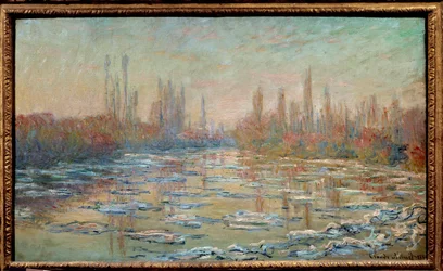 Eis oder Debakel auf der Seine. Gemälde von Claude Monet (1840-1926)