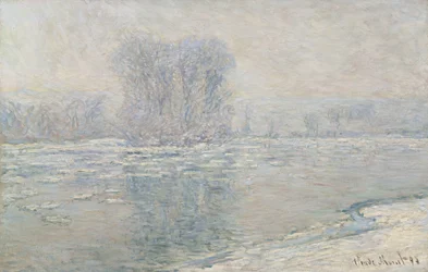 Eis, weißer Effekt Glaçons, effet blanc, 1893