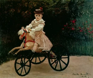 Jean Monet auf seinem Steckenpferd