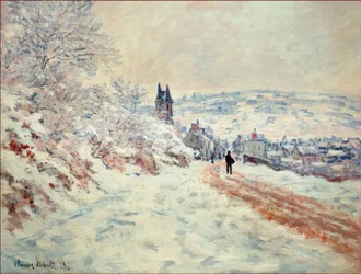 Die Straße nach Vetheuil, Schneeeffekt