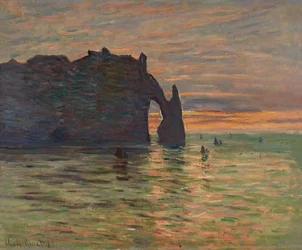 Sonnenuntergang in Étretat, 1883