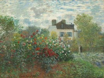 Der Garten des Künstlers in Argenteuil (Eine Ecke des Gartens mit Dahlien)