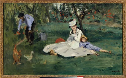 Die Familie Monet im Garten