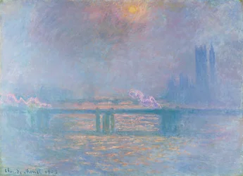 Die Themse mit der Charing Cross Bridge