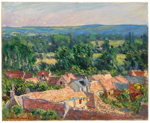 Ansicht des Dorfes Giverny, 1886