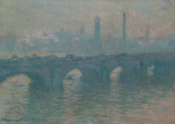 Waterloo-Brücke, graues Wetter