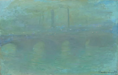 Waterloo-Brücke, London, in der Dämmerung