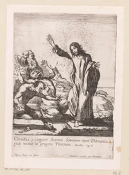 Christus befreit zwei Besessene von Dämonen