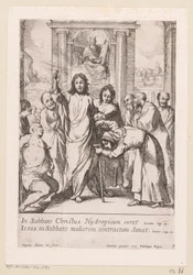 Heilung des gelähmten Mannes und der krummen Frau am Sabbat