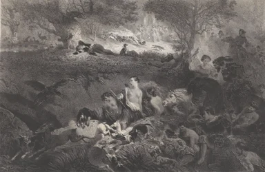 Träume von der Jagd, 1858