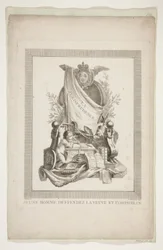 Elf Blätter aus Nouveaux Trophées et Cartouches représentant les arts et les sciences