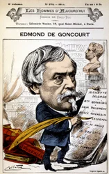 Edmond de Goncourt - von Coll-Toc, in „Les Hommes d