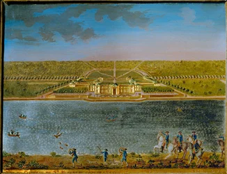 St. Hubert, ein Jagdschloss in der Nähe von Paris, gebaut von Ludwig XV