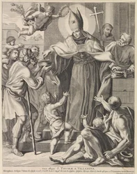 Hl. Thomas von Villanueva Vera effigies S. Thomae A Villanova (Titel auf Objekt)