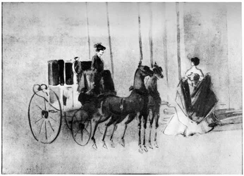 Ankunft beim Ball, 19. Jahrhundert