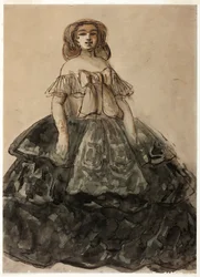 Stehende Frau