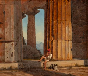 Ansicht des Poseidontempels in Paestum
