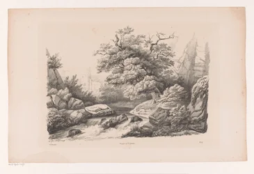 Felslandschaft mit Bach