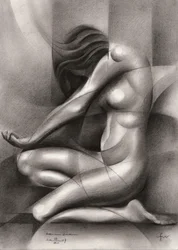 Abstrakte anmutige Figur
