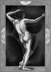 Art Deco Nackte Figur
