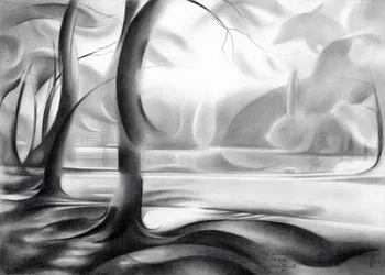 Mystische Waldreflexion
