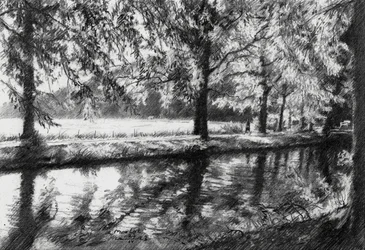 Friedliche Flussreflexionen