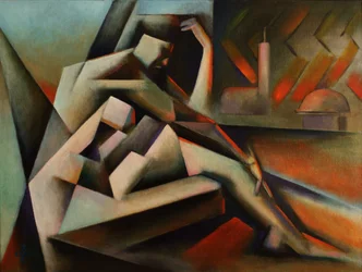 Nachdenkliche geometrische Figur