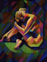 Nachdenkliche Geometrische Figur