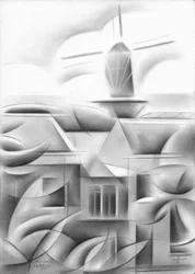 Beschattete urbane Geometrie