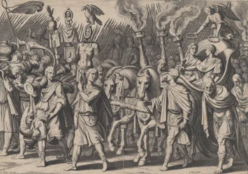 Triumphzug nach dem Sieg über die Türken, aus den Triumphen von Karl V