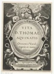 Titelblatt für: Otto van Veen, Vita D. Thomae Aquinatis, Antwerpen, 1610