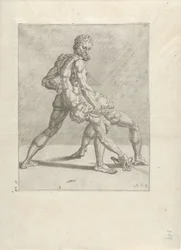 Zwei Schwertkämpfer