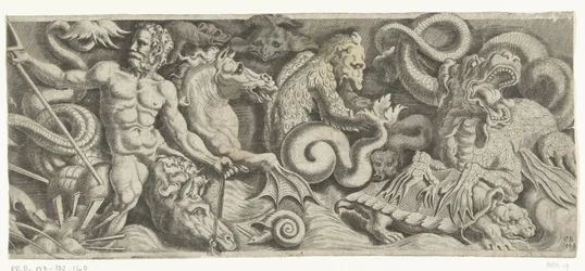 Fries mit dem Triumph von Neptun, rechte Platte