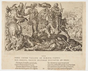 König Franz I. gefangen genommen in der Schlacht von Pavia