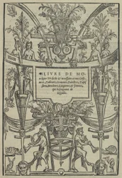 Livre de Moresques, Titelblatt recto, 1546