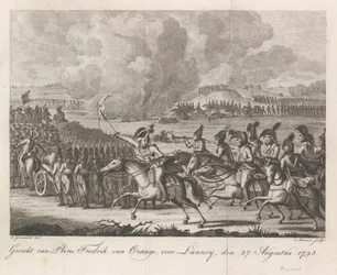Prinz Wilhelm Georg Friedrich in der Schlacht bei Lannoy, 1793